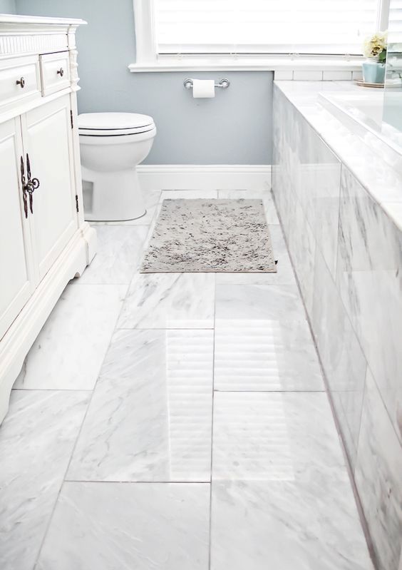 large marble bathroom floor tiles