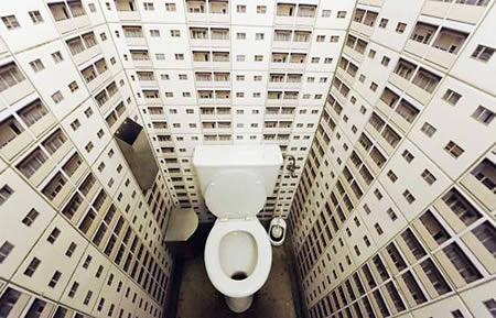 Vertigo Bathroom For Those Who Don't Afraid Of Heights Vertigo Bathroom For Those Who Don't Afraid Of Heights (via 25)