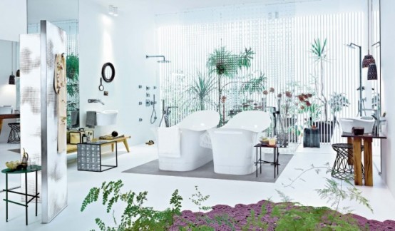 Modern Designer's Bahtroom Modern Designer's Bahtroom (via hansgrohe-int)
