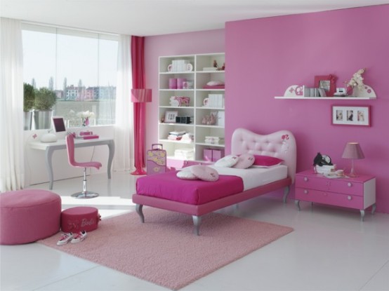 15 Cool Ideas for pink girls bedrooms 15