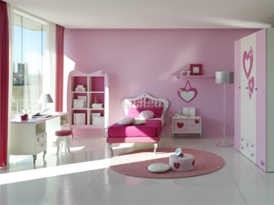 Cool Pink Girls Room Decoration and Furniture Ideas