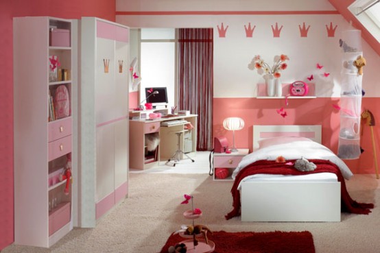 Cool Pink Girls Room Decoration and Furniture Ideas