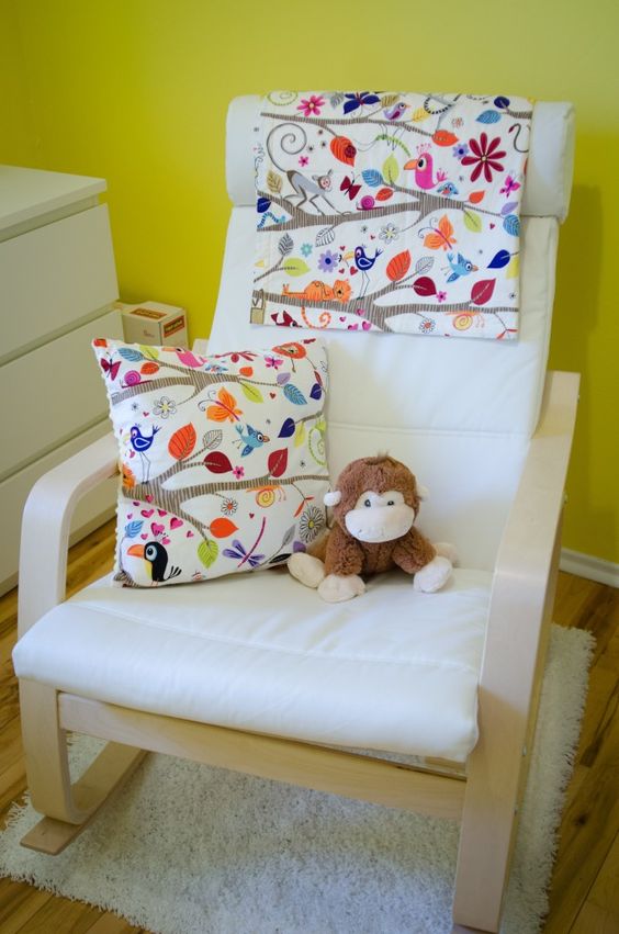 Ikea Udden Spülentisch Gebraucht ~ Poang chair with a floral pillow and cover Ikea Udden Spülentisch Gebraucht ~ Poang chair with a floral pillow and cover