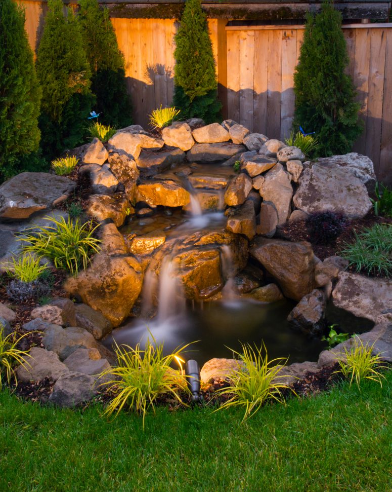 75 Relaxing Garden And Backyard Waterfalls - DigsDigs