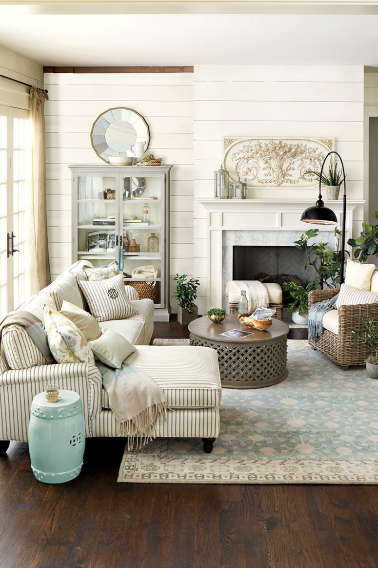 farmhouse living designs comfy steal farm rooms livingroom decor decorating interiors cottage cozy space digsdigs interior chic styles inspiration light