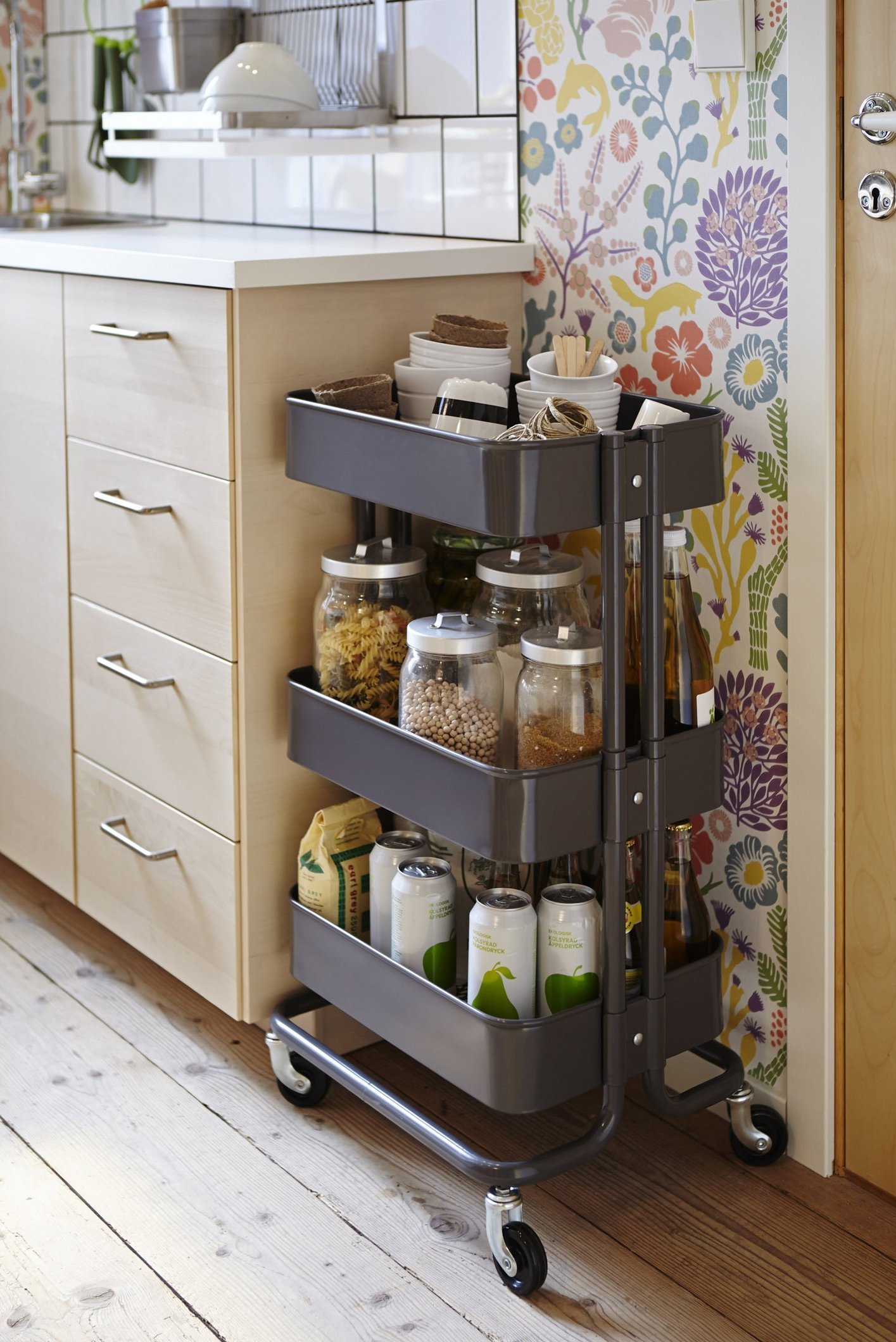 Baskets Are an Ingenious Hack for Adding Kitchen Storage