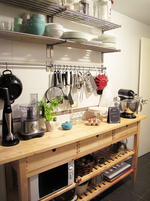 25 Ways To Use And Hack IKEA Norden Buffet - DigsDigs
