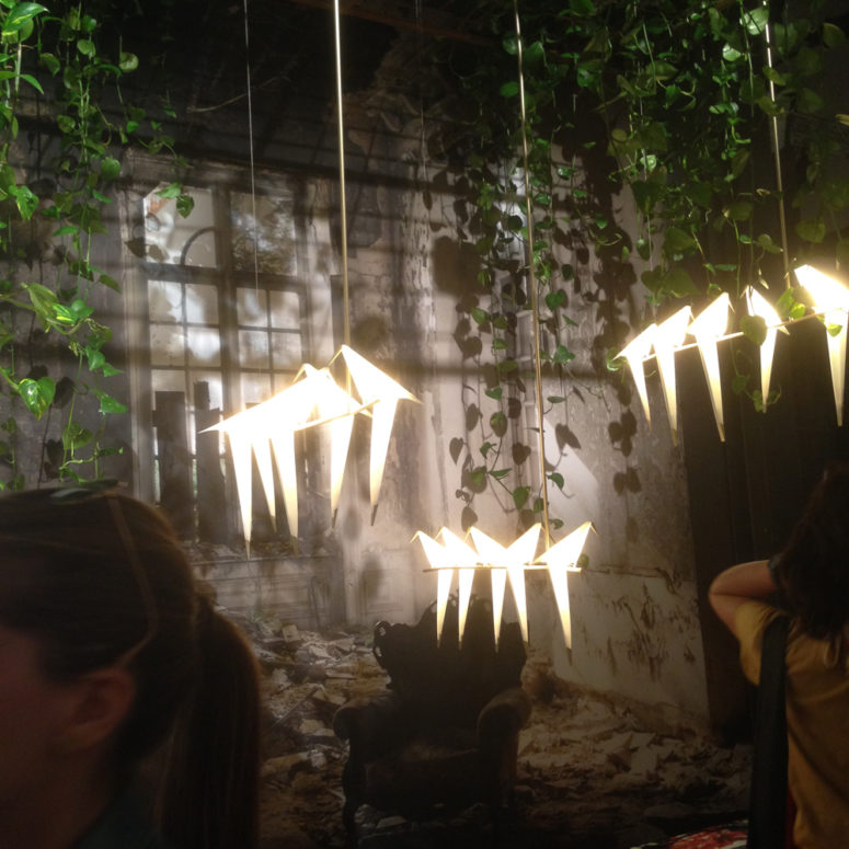 paper craft lights All the birds are crafted from paper