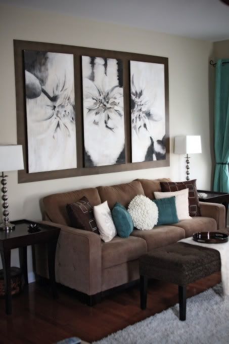 Cool Brown And Blue Living Room Designs Digsdigs