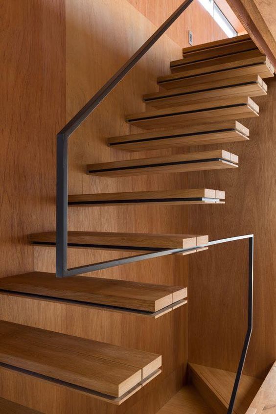 staircase handrail minimalist balustrade metal stair open treads handrails minimal digsdigs japan loft