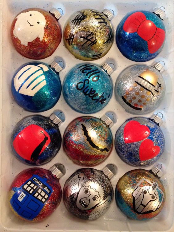 DIY Doctor Who ornaments