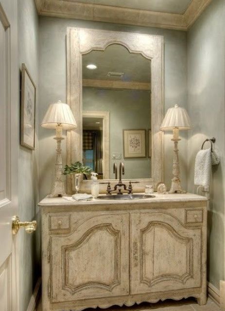 29 Vintage And Shabby Chic Vanities For Your Bathroom ...
