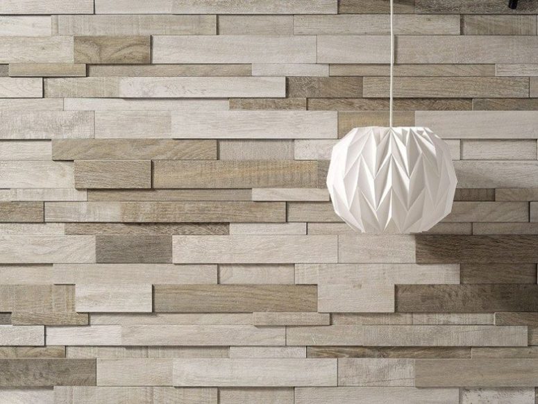 wooden pieces clad in a cool pattern bring a natural yet modern feel