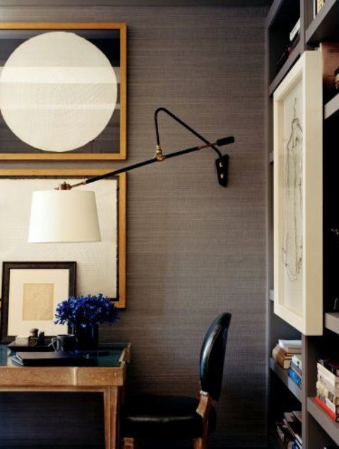 33 Chic Masculine Home Office Furniture Ideas - DigsDigs