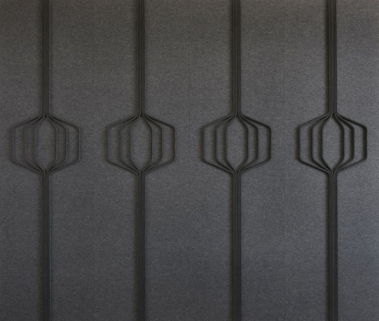mid century modern decor Hex has a mid-century modern flair and a cool hex geometric pattern