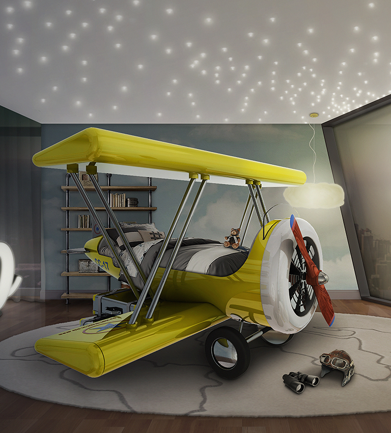 Sky B Plane Bed (via circu.net)