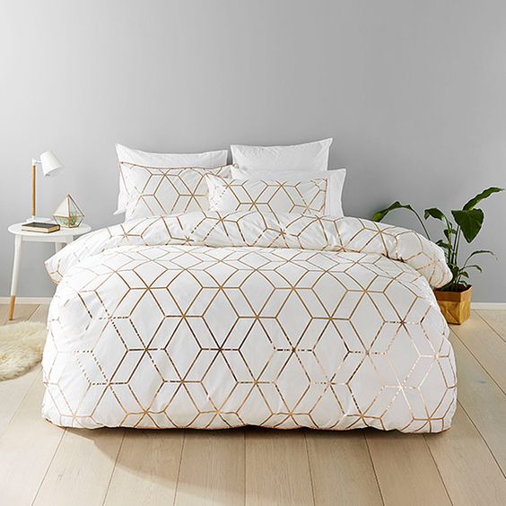 30 Timeless Geometric And Graphic Bedding Ideas DigsDigs