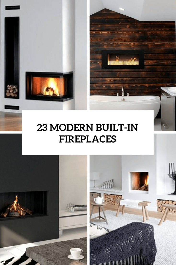 23 Modern BuiltIn Fireplaces To Bring A Cozy Touch DIY Central