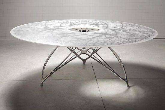 cool tables,elegant dining table,futuristic dining tables,joris laarman,marble tables,modern dining tables,original tables,ultra modern tables,unique low tables,unusual tables,tables