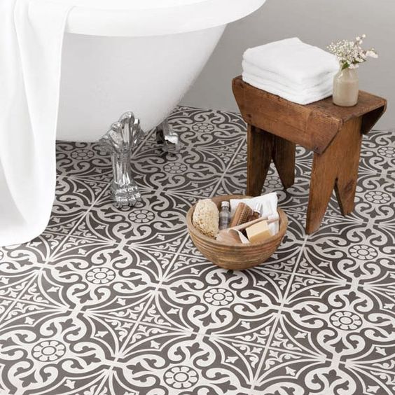 patterned mosaic bathroom tiles