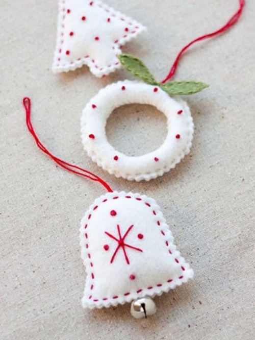 56 Original Felt Ornaments For Your Christmas Tree | DigsDigs