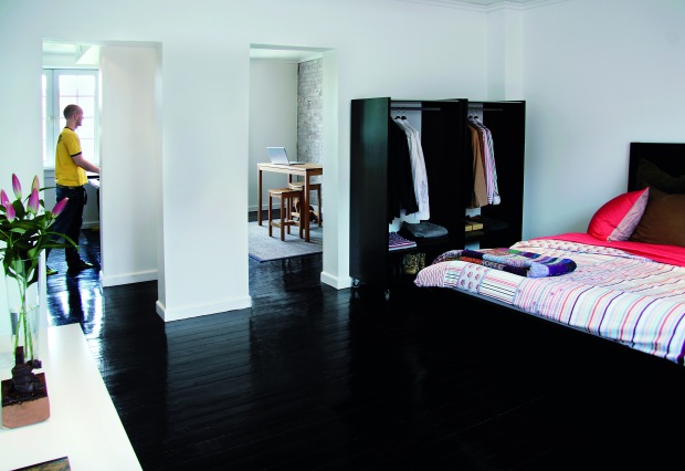 Black Wooden Flooring
