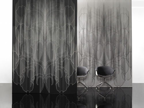 black and white wallpaper. lack and white interior