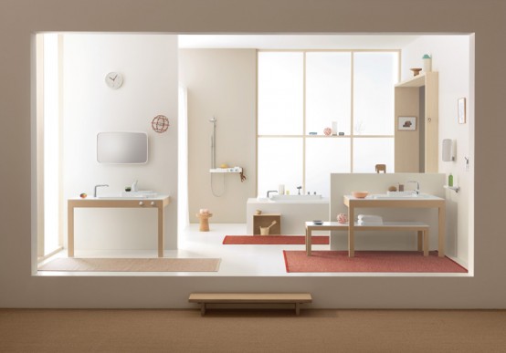 axor, bathroom furniture, bathroom line, bathroom sanity ware,  elegant sanitary ware, ronan and erwan bouroullec, bathroom appliances