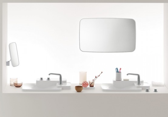 axor, bathroom furniture, bathroom line, bathroom sanity ware,  
elegant sanitary ware, ronan and erwan bouroullec, bathroom appliances