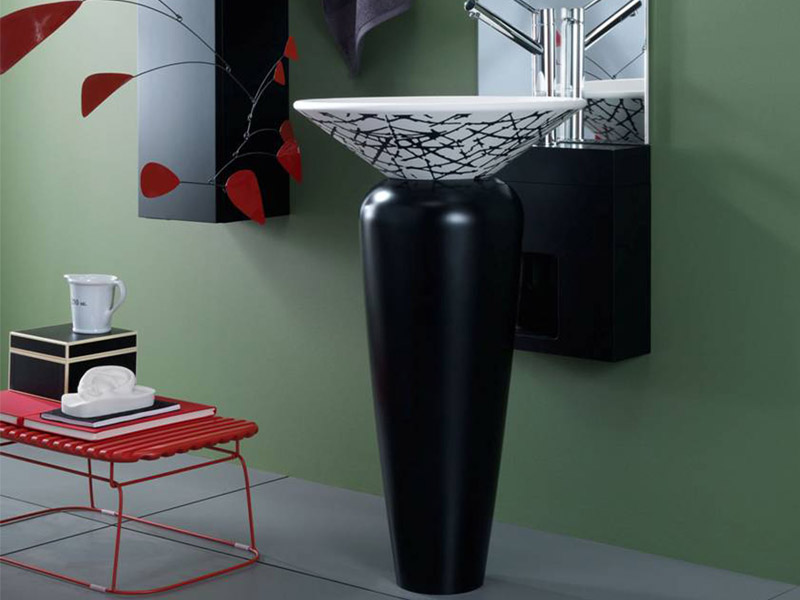 and white bathroom basin , pedestal wash basin , porcelain washbasin ...