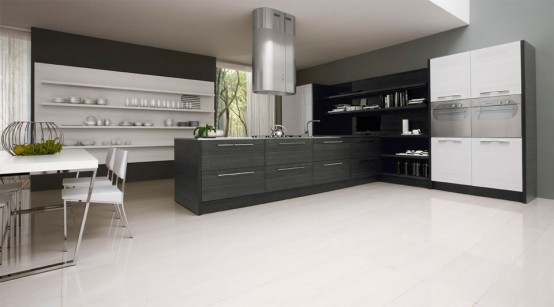 Black and White Kitchen Designs