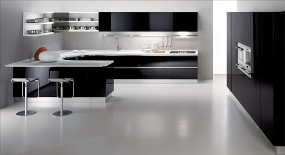 black and white furniture,black and white kitchen,black and white kitchen design,black and white kitchen furniture,black kitchen cabinets,contemporary kitchen design,kitchen island design,modern black and white furniture,modern kitchen,modern kitchen pictures,white kitchen cabinets,kitchen designs