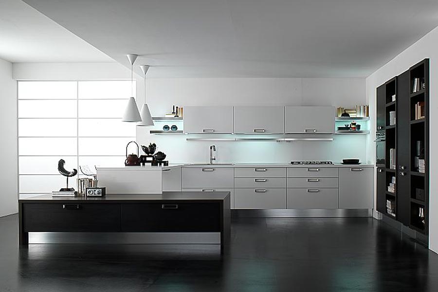 black and white furniture,black and white kitchen,black and white kitchen design,black and white kitchen furniture,black kitchen cabinets,contemporary kitchen design,kitchen island design,modern black and white furniture,modern kitchen,modern kitchen pictures,white kitchen cabinets,kitchen designs