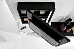 Black And White Living Room Furniture With Functional Tv Stand Creative Side System By Fimar Black And White Living Room Furniture With Functional Tv Stand Creative Side System By Fimar