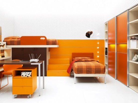 Bright And Ergonomic Furniture For Modern Teen Room By Battistella Industria Mobili Bright And Ergonomic Furniture For Modern Teen Room By Battistella Industria Mobili