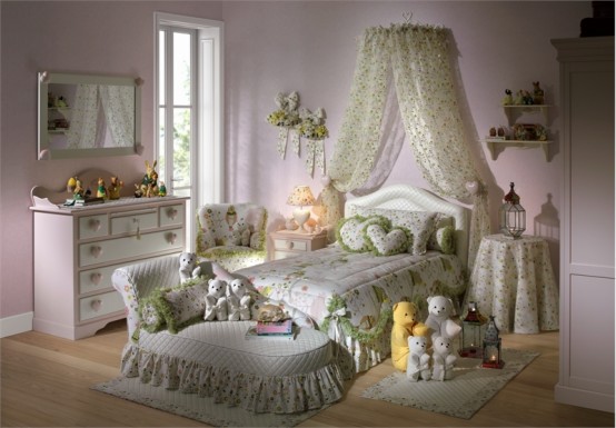 Charming Girls Bedrooms With Hearts Theme Batticuore By Halley Junior