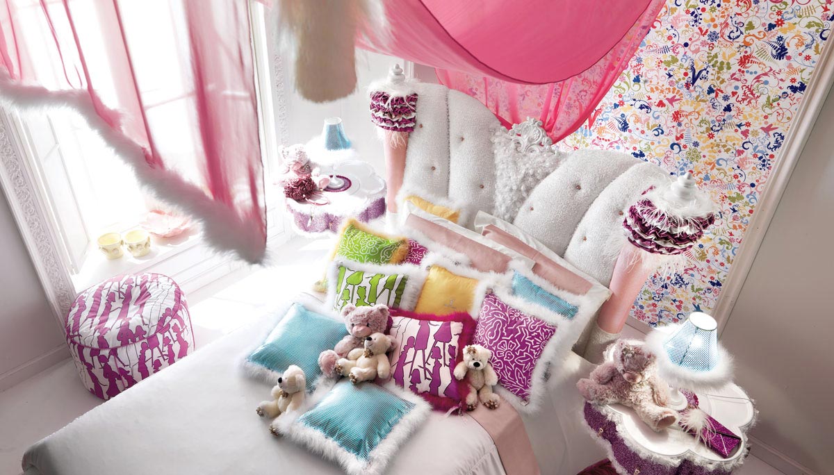 Мебели и декора для создания прекрасной комнаты для маленьких девочек