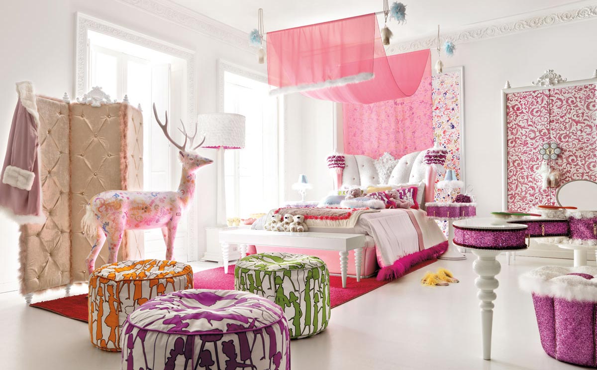 Charming and Opulent Pink Girls Room – Altamoda Girl | DigsDigs