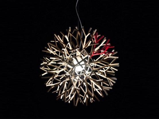 Contemporary Fluorescent Lamps With Extraordinary Shape Coral By Pallucco Contemporary Fluorescent Lamps With Extraordinary Shape Coral By Pallucco