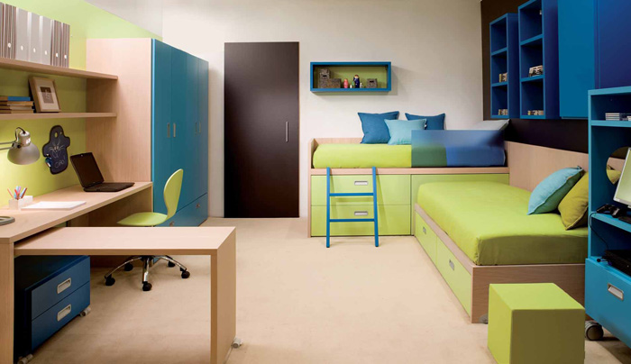 bedroom design for two kids,bedroom ideas for two children,cool ideas for kids bedroom,dearkids,ergonomic furniture,ergonomic kids furniture,ergonomic study desk,kids bed,kids loft bedroom,kids loft beds,small kids room,kid bedroom designs