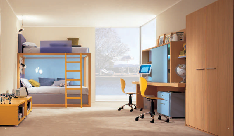 bedroom design for two kids,bedroom ideas for two children,cool ideas for kids bedroom,dearkids,ergonomic furniture,ergonomic kids furniture,ergonomic study desk,kids bed,kids loft bedroom,kids loft beds,small kids room,kid bedroom designs