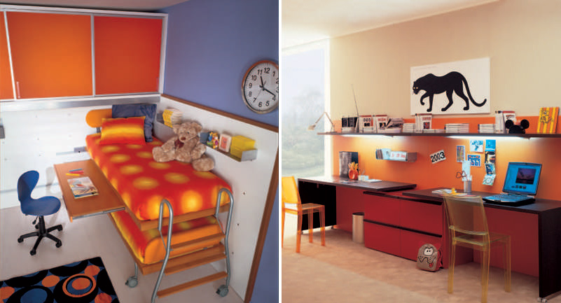 Выбор цвета мебели, стен, сочетание между ними не... помещения для детей
