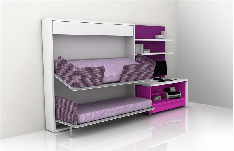 Cool Teen Room Furniture For Small Bedroom by Clei | DigsDigs