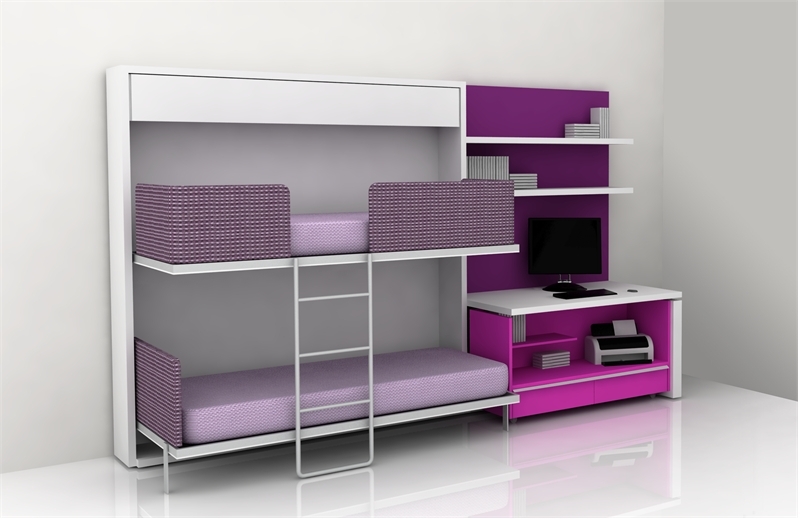 Cool Teen Room Furniture For Small Bedroom by Clei | DigsDigs