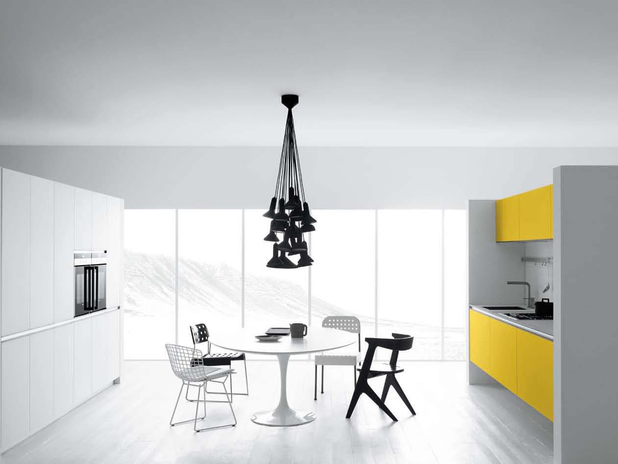 Cool White and Yellow Kitchen Design – Vetronica by Meson ...

