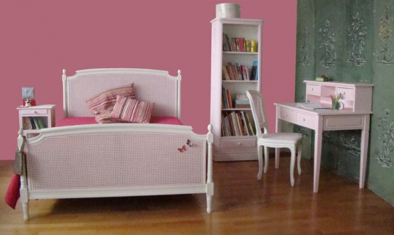 غرف رائعة لبنوتات البسمة الدائمة Cute-beds-for-nice-girls-room-designs-from-Maman-m’adore-4-554x331