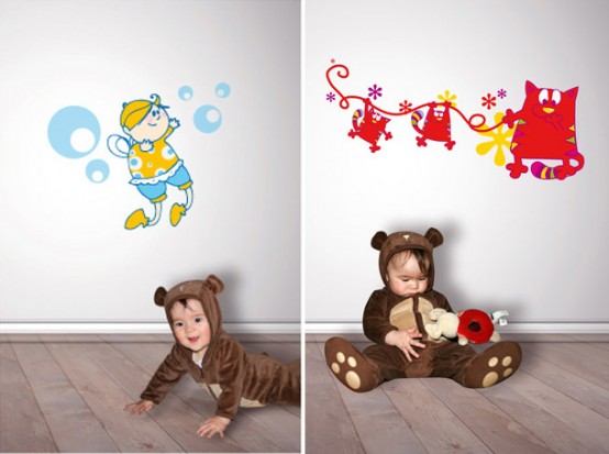 Funny-Kids-wall-stic