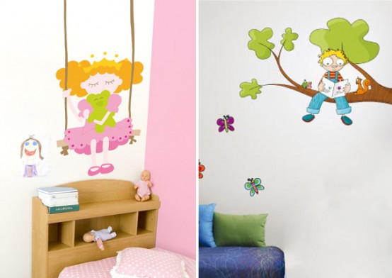 Funny-Kids-wall-stic