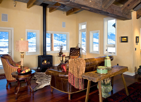 Home With Weathered Wood And Metal Exterior