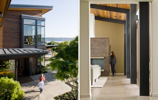 House With An Open Plan Around A Central Living Space